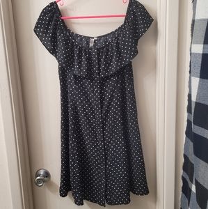 Black and White Polka Dot Dress
